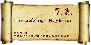 Trencsényi Magdolna névjegykártya