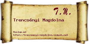 Trencsényi Magdolna névjegykártya